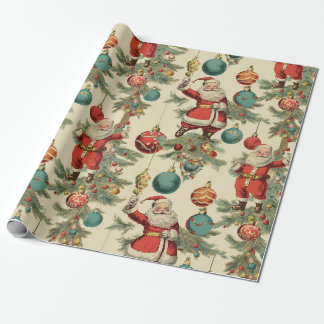 Cadeau Kitschy Père Noël et ornementations papier à envel