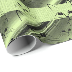 Cadeau Kitten de papier d'emballage