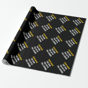 Cadeau La légende du mythe des hommes papier d'emballag