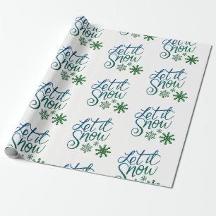 Cadeau Laisser Le Papier Enveloppant La Neige