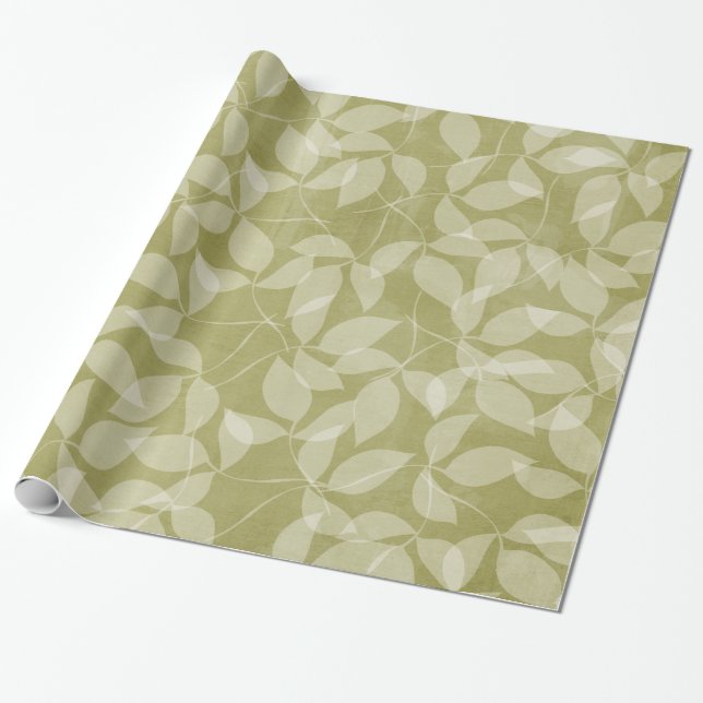 Cadeau L'arbre vert de feuille laisse le papier (Déroulé)