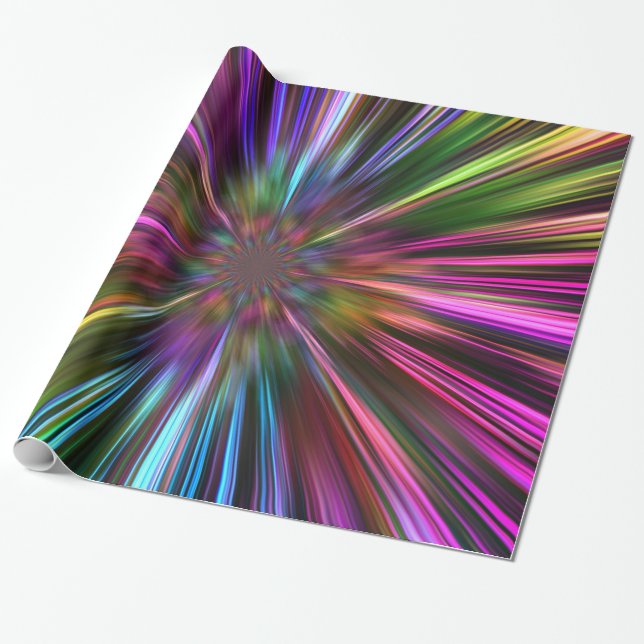 Cadeau Lasers spectraux Enveloppement du papier (Déroulé)
