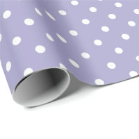 Lavande | Papier blanc à enveloppement à points Po