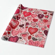 Le coeur de la Saint Valentin Envelopper le papier