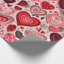 Le coeur de la Saint Valentin Envelopper le papier