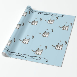 Cadeau Le Corbeau et le bureau d'écriture - Papier d'enve