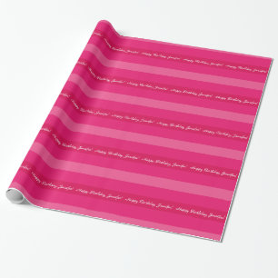Cadeau Le papier d'emballage barré par roses indien barr
