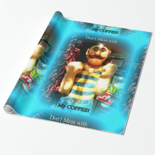 Cadeau le papier d'emballage de l'amant de café