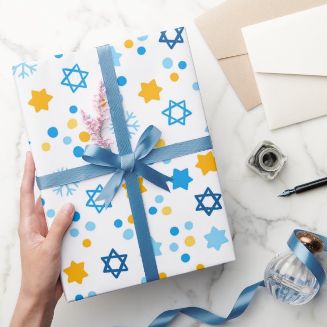 Cadeau Le Papier D'emballage De L'étoile Juive De David (Cadeaux)