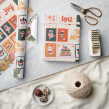 Le papier d'emballage de Noël du Nouvel An