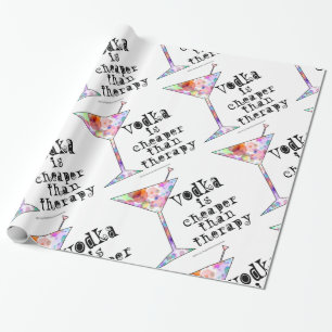 CADEAU LE PAPIER D'EMBALLAGE, VODKA EST MEILLEUR MARCHÉ