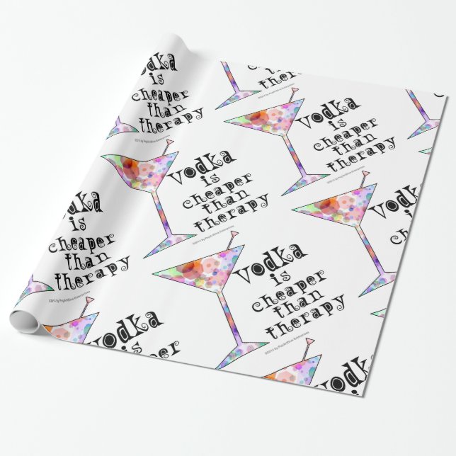 CADEAU LE PAPIER D'EMBALLAGE, VODKA EST MEILLEUR MARCHÉ (Déroulé)