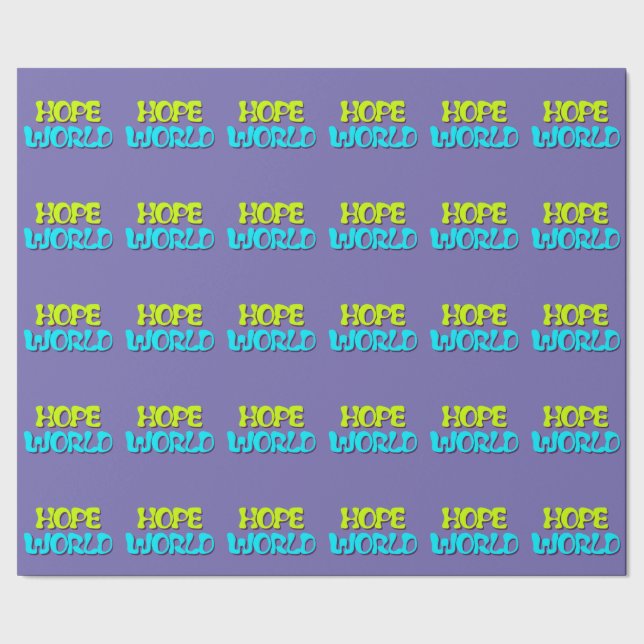 Cadeau Le papier d'enveloppement de Hope World (Couture)