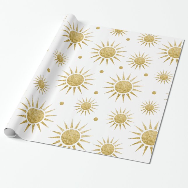 Cadeau Le soleil, le papier enveloppant (Déroulé)