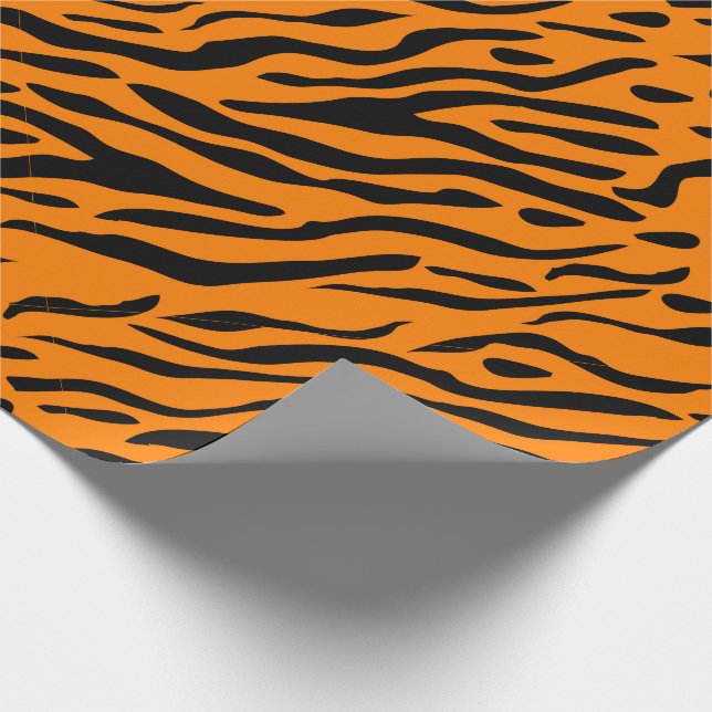 Cadeau Le tigre a barré le papier d'emballage - cadeaux (Coin)