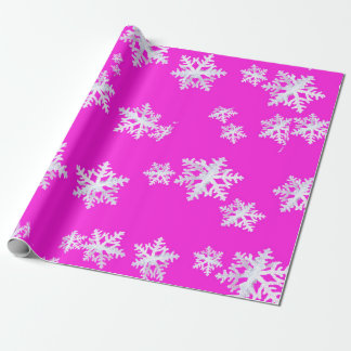 Cadeau Les flocons de neige annotent le papier