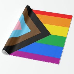 Cadeau LGBTQ+ Papier d'enveloppement de fierté de progr
