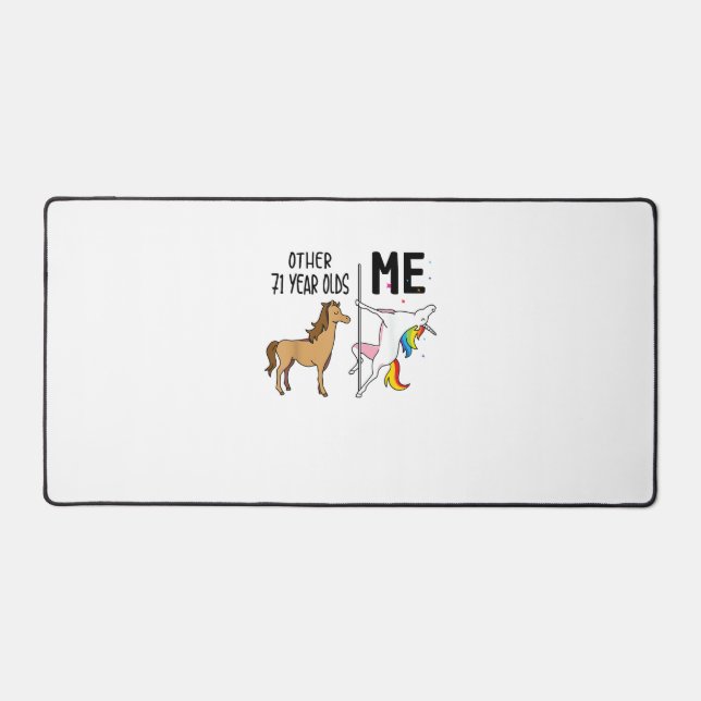 Cadeau licorne 71 ans anniversaire et moi autre (Recto)