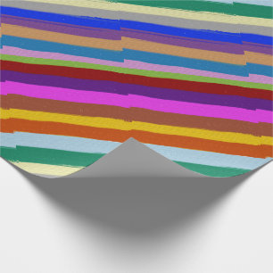 Cadeau Ligne graphique colorée motif de papier