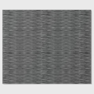 Cadeau Lignes d'éraflure noires et blanches papier