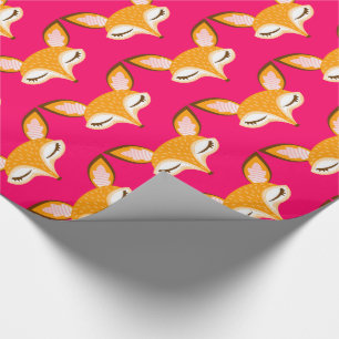 Cadeau Lil Foxie - papier d'emballage de motif Girly