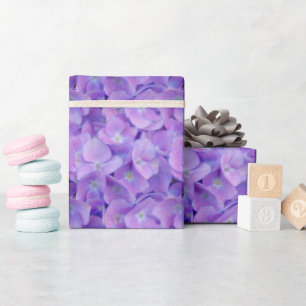 Cadeau Lilac Hydrangea Fleurs Enveloppement Papier