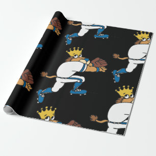 Cadeau Lion Baseball Player Envelopper du papier