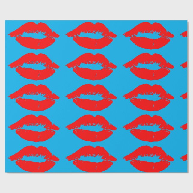 CADEAU LIPS ROUGE KISS WRAPPER PAPIER (Plat)