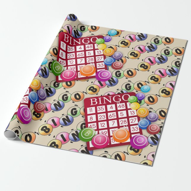 Cadeau Lire Bingo Wrapper Papier (Déroulé)