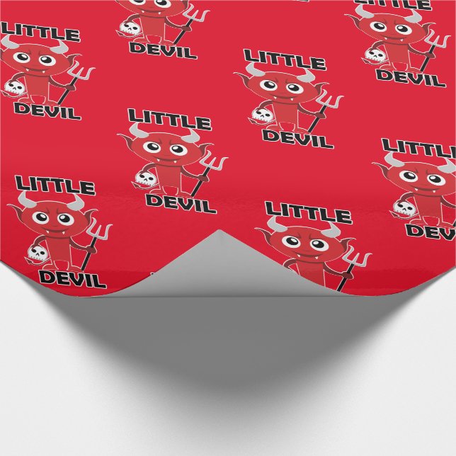Cadeau Little Devil - Papier à enveloppement brillant, 30 (Coin)