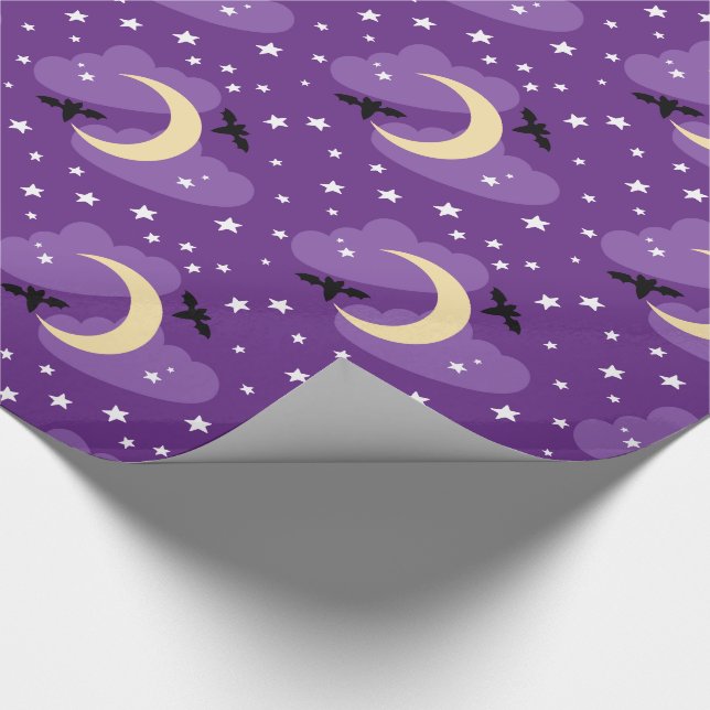 Cadeau Lune et étoiles | Papier d'enveloppement d'Hallowe (Coin)