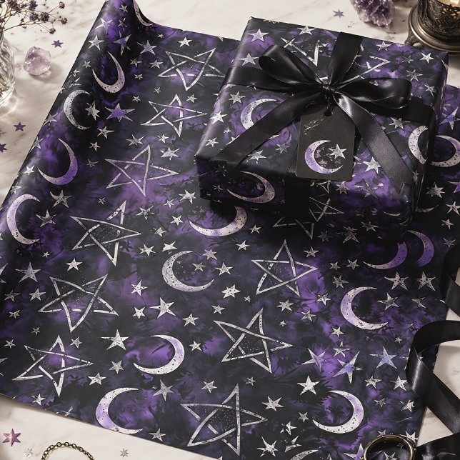 Cadeau Lune Occulte & Papier Gothique Pentagramme (Créateur téléchargé)