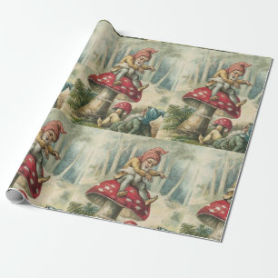 Cadeau Lutin de papier d'emballage de Noël