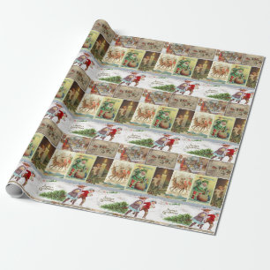 Cadeau Lutin de papier d'emballage de Noël