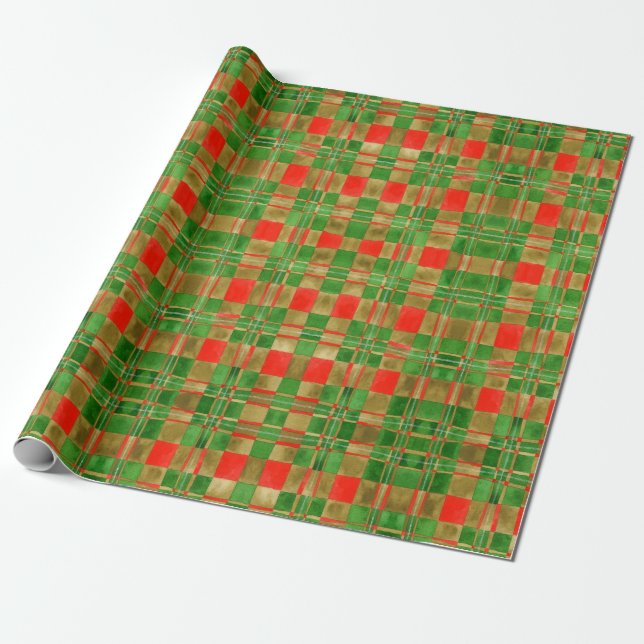 Cadeau MAC GREGOR TARTAN Papier d'enveloppement (Déroulé)