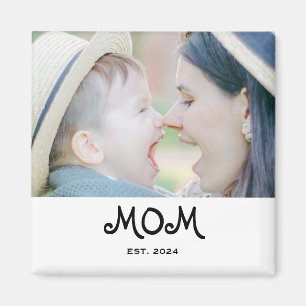Cadeau Magnet Photo de la Maman Établie