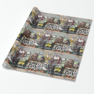 Cadeau Mah coza, Graffiti, Espagne  Papier glacé d'emball
