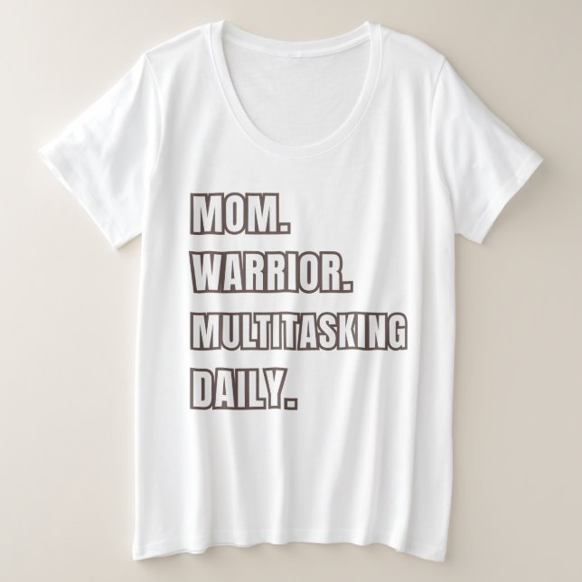 Cadeau Maman 2026 Maman Guerrière Multitâche Quoti (Design devant)