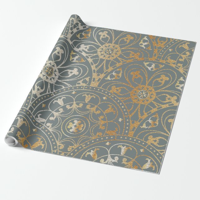 Cadeau Mandala Motif oriental - Papier à envelopper (Déroulé)