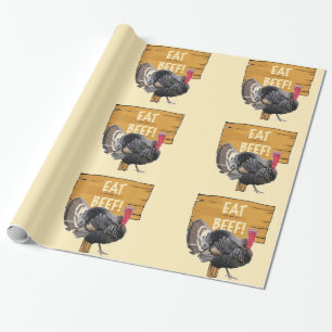 Cadeau Mangez du papier d'enveloppement de boeuf