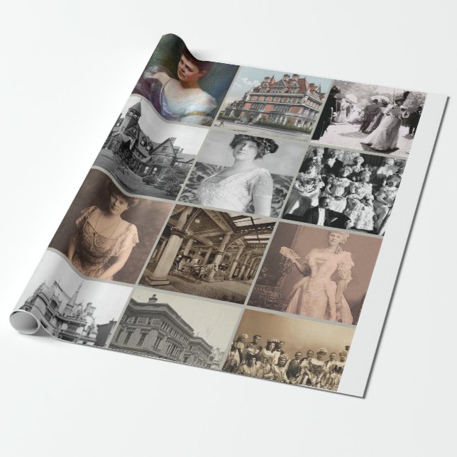 Cadeau Manoirs d'âge doré & Icônes Enveloppement papier � (Déroulé)