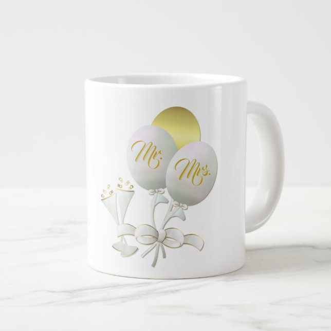 Cadeau mariage - Jumbo Mug (Devant droit)