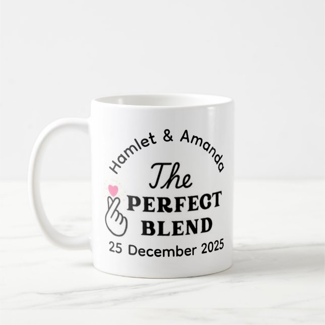 cadeau mariage personnalisé Mug (Gauche)