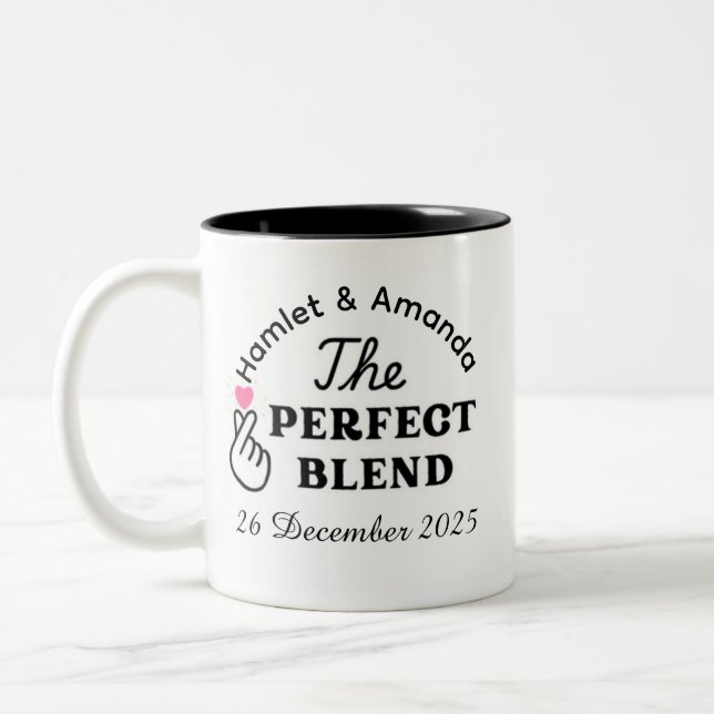 cadeau mariage personnalisé Mug (Gauche)