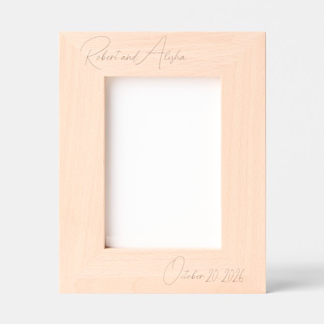 Cadeau mariage pour deux | Cadre photo mariage | (Recto)