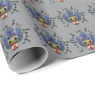 Cadeau Masque culturel sri-lankais Papier d'enveloppement