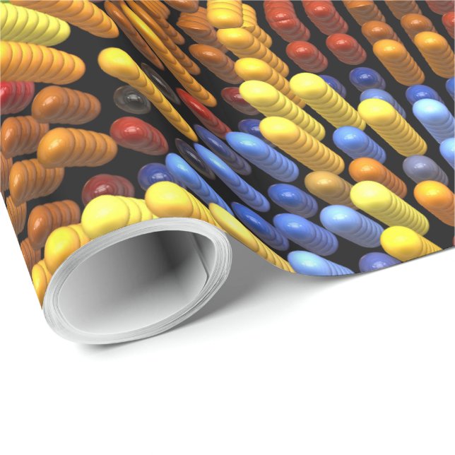 Cadeau Matrix Art 1A-1B Options d'image Papier d'envelopp (Coin rond)