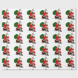 Cadeau Mauvais papier d'emballage de Père Noël