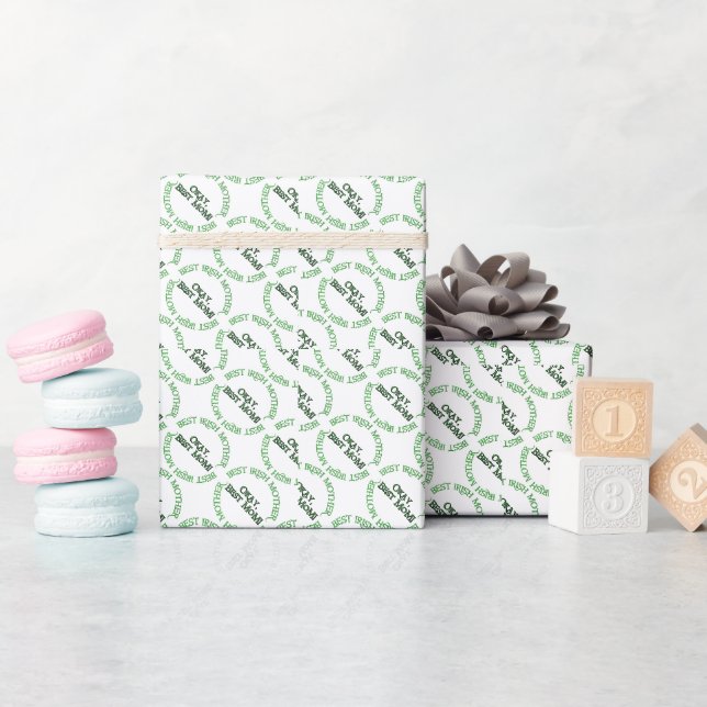 Cadeau Meilleur papier d'emballage irlandais de la mère b (Baby Shower)