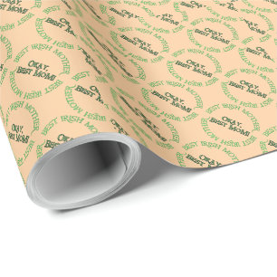 Cadeau Meilleur papier d'emballage mat bronzé pour mère i